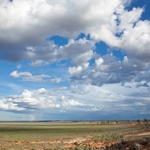 Winter sky, Lake Mungo. Photograph © Ian Brown